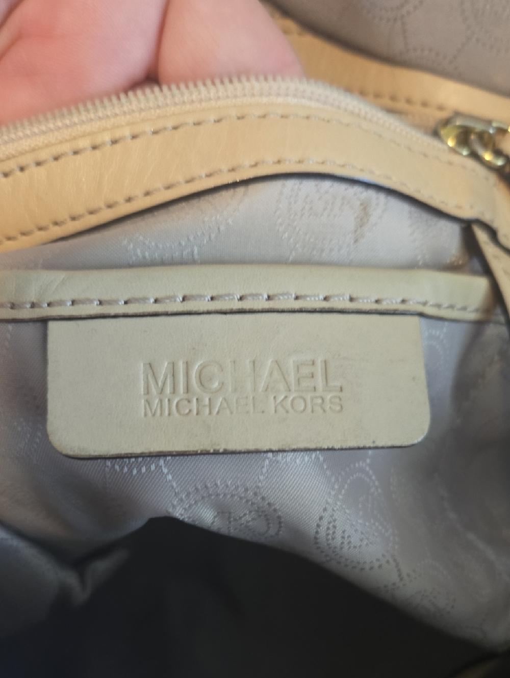 Michael Kors Gold Studded Tote with Matching Wallet - Picture 7 of 16